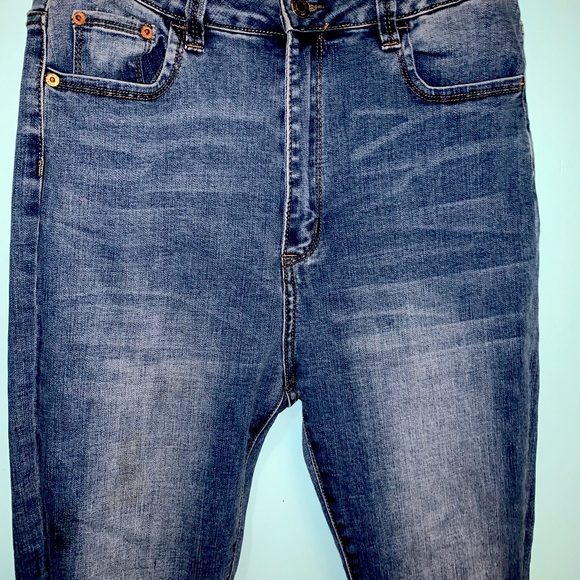 MISC Women's 13 Classic Distressed High Waist Straight Leg 5 Pocket Jeans - Picture 2 of 7